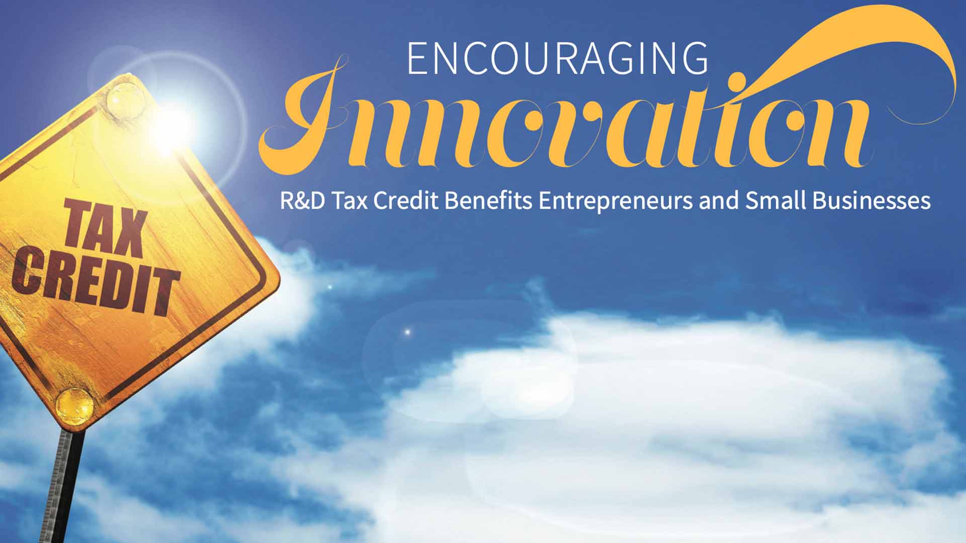 Encouraging innovation with tax credits