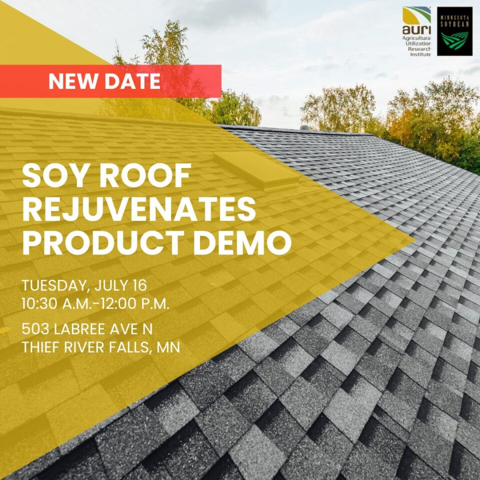 Photo of promo graphic for Soy Rejuvenates Roof Demo
