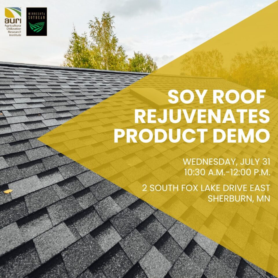Promo graphic for Martin County Krusemark Soy Rejuvenation Roof Application Demonstration