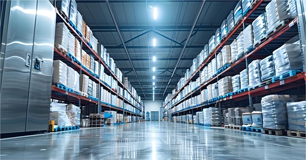 Photo inside a cold storage facility