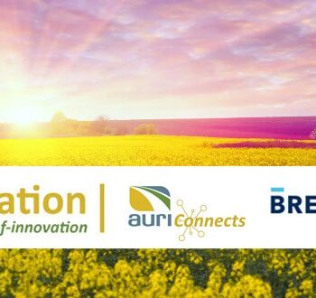 Fields of Innovation promo banner with logos of sponsors