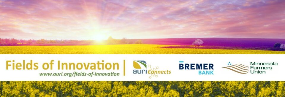 Fields of Innovation promo banner with logos of sponsors