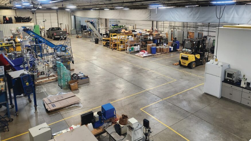 Overhead view of AURI's Bioindustrial Innovation Center